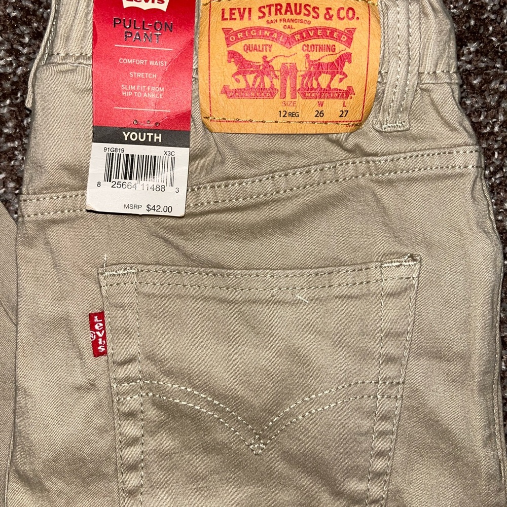Levi's kids tan pants